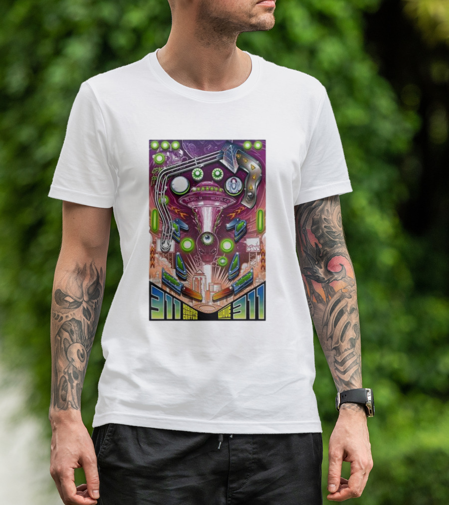 311 Playing In Wichita Hartman Events Center Wave T-Shirt