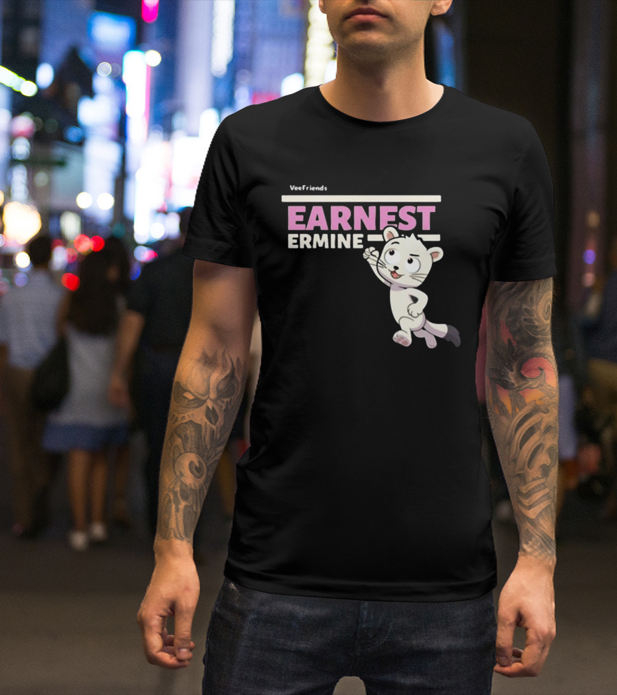 VeeFriends Earnest Ermine Character Comfort T-Shirt