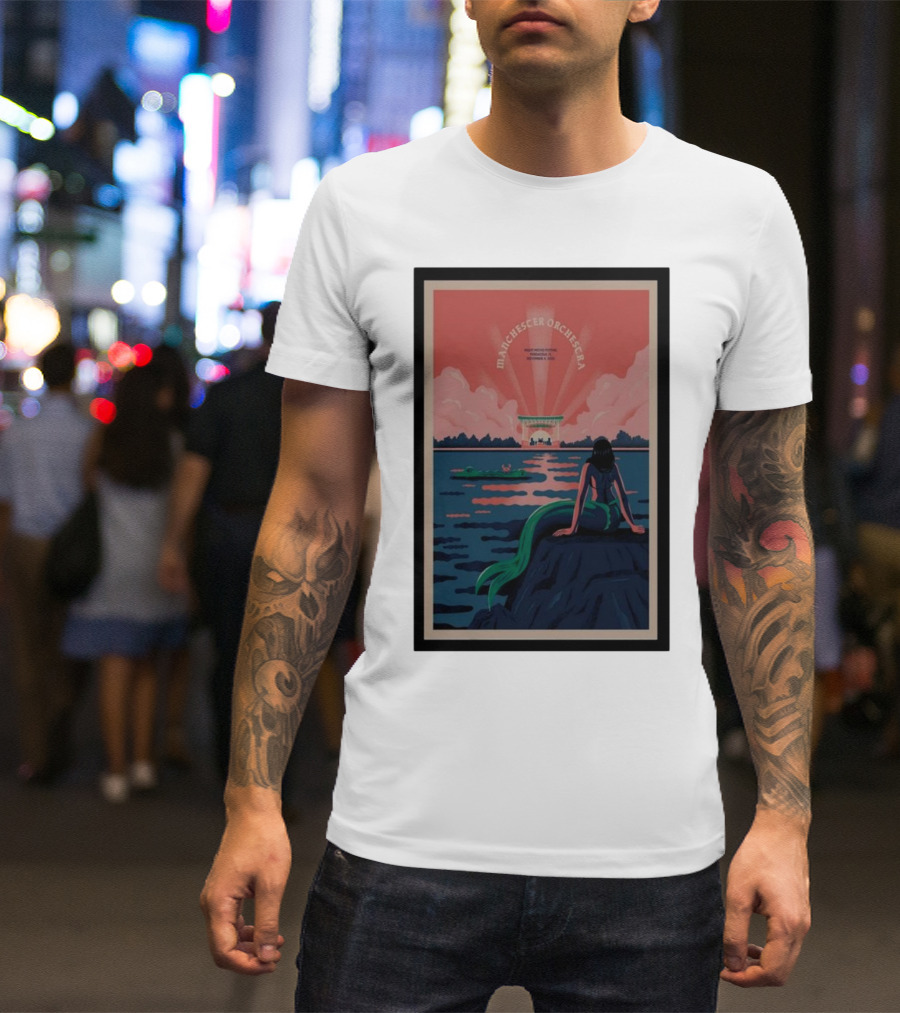 Manchester Orchestra Night Moves Fest November 04 Pensacola Mermaid T-Shirt