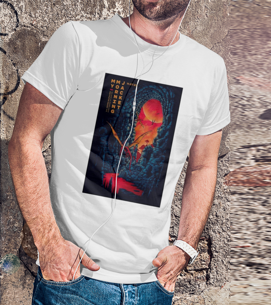 MMJ My Morning Jacket 11 07 23 Cave Landscape With Flying Creatures T-Shirt