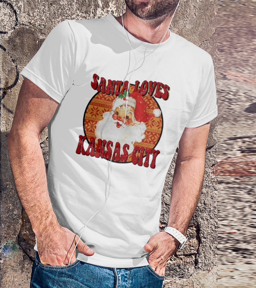 Santa Loves Kansas City T-Shirt