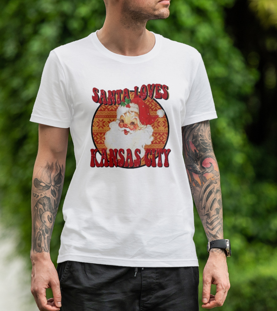 Santa Loves Kansas City T-Shirt