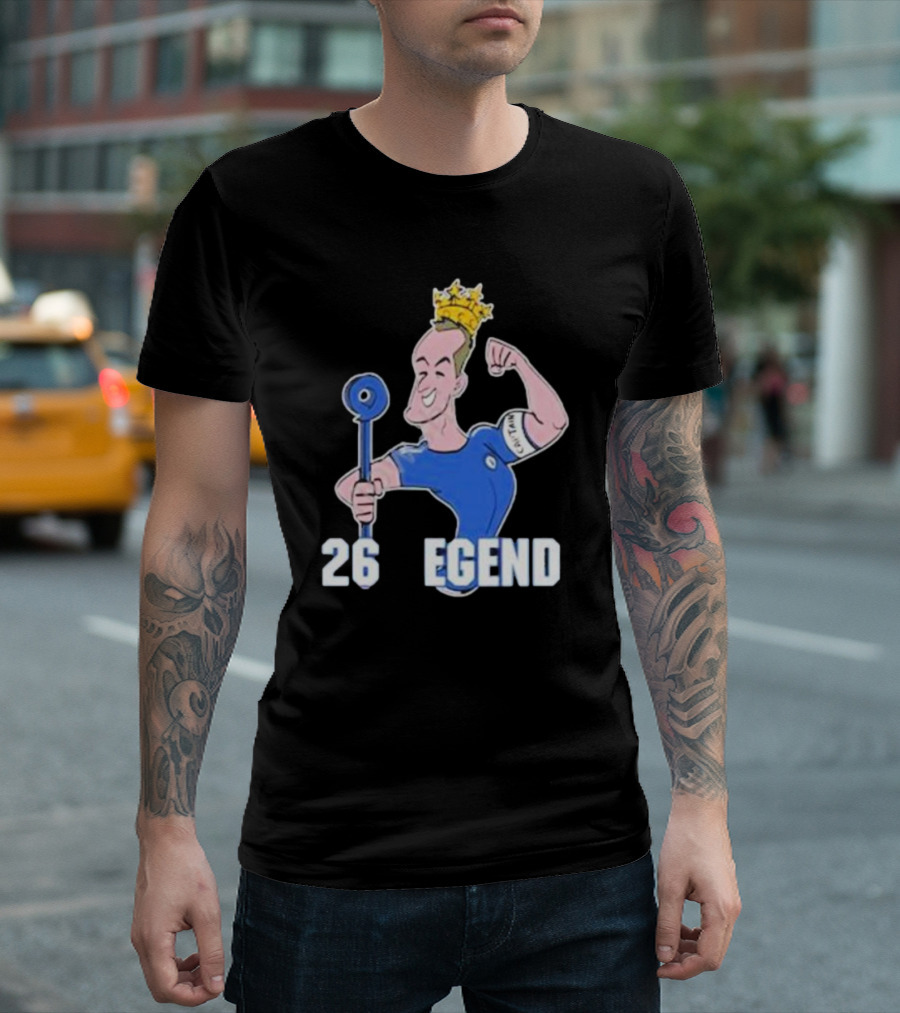 Londons First John Terry 26 Legend Captain Crown T-Shirt