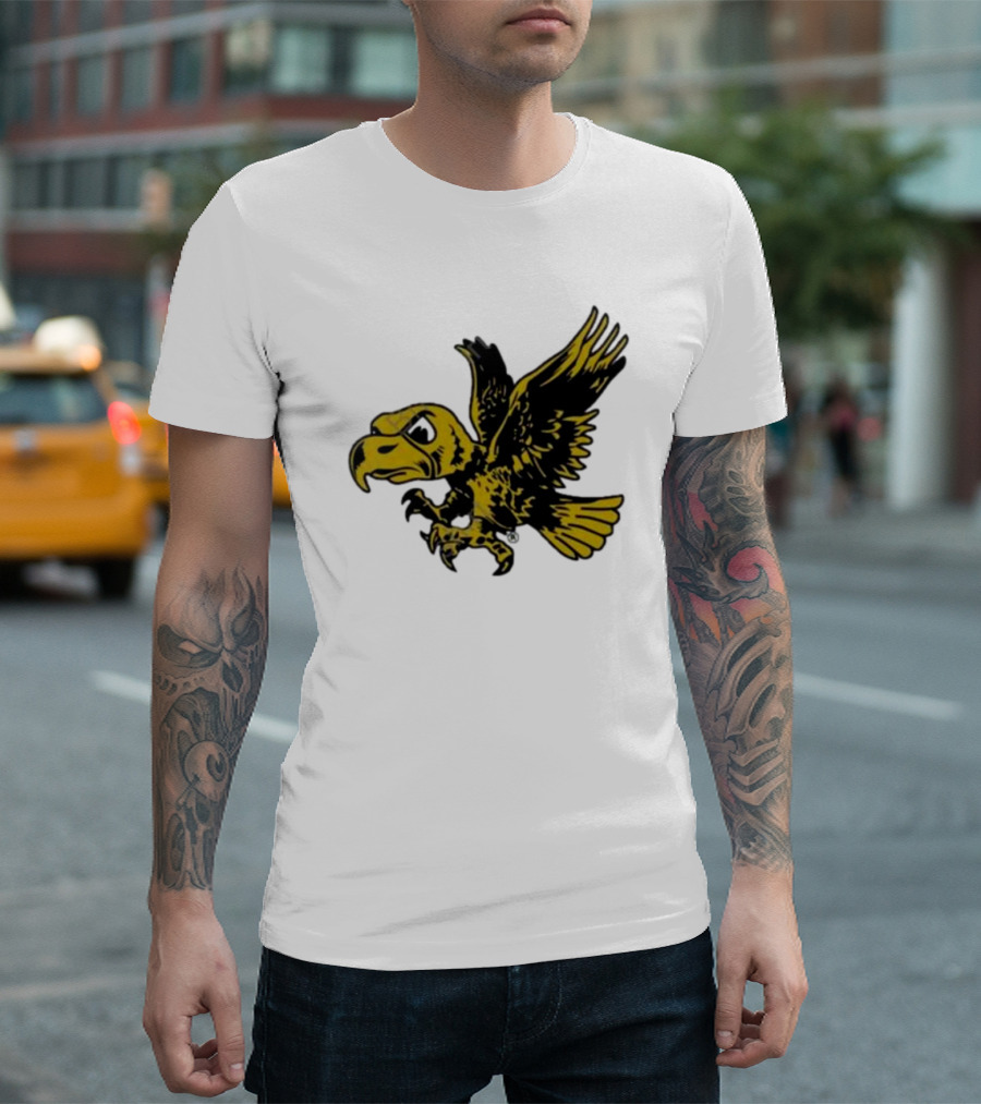 University of Iowa Vintage Flying Herky Wall Decals T-Shirt