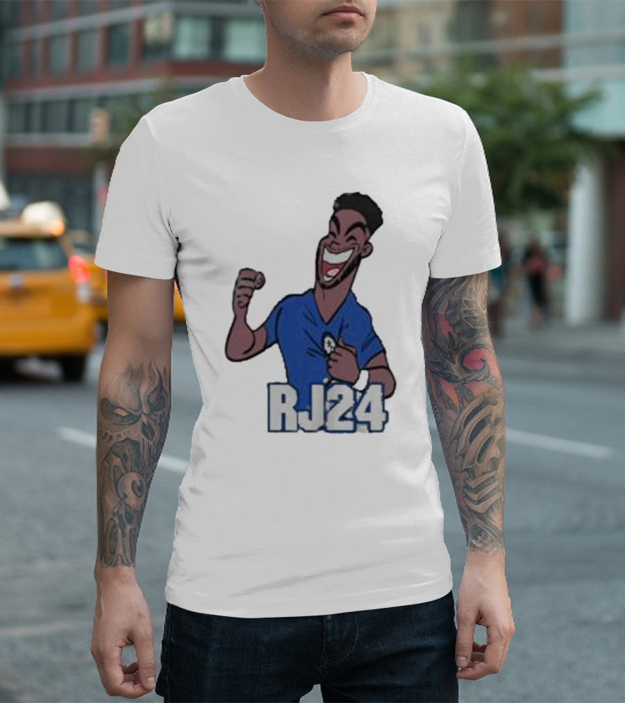 Reece James RJ24 Cartoon Blue Football T-Shirt