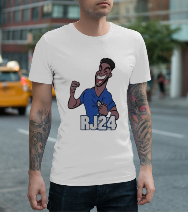 Reece James RJ24 Cartoon Blue Football T-Shirt