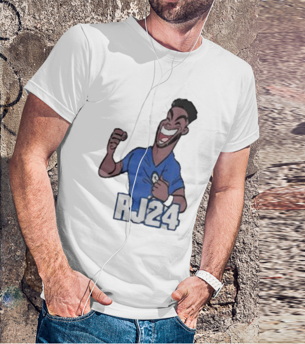 Reece James RJ24 Cartoon Blue Football T-Shirt