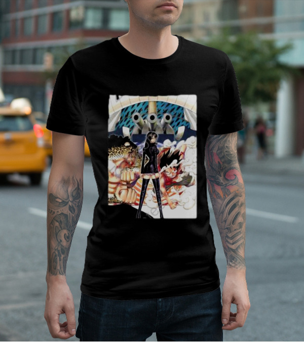 Geo Aw Enies Lobby Arc Animes Luffy Robin Lucci Cannon T-Shirt