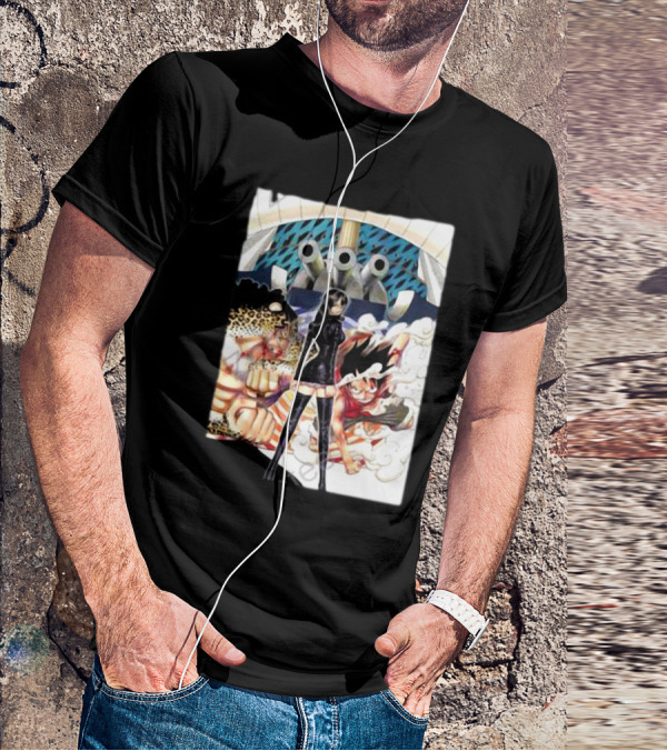 Geo Aw Enies Lobby Arc Animes Luffy Robin Lucci Cannon T-Shirt