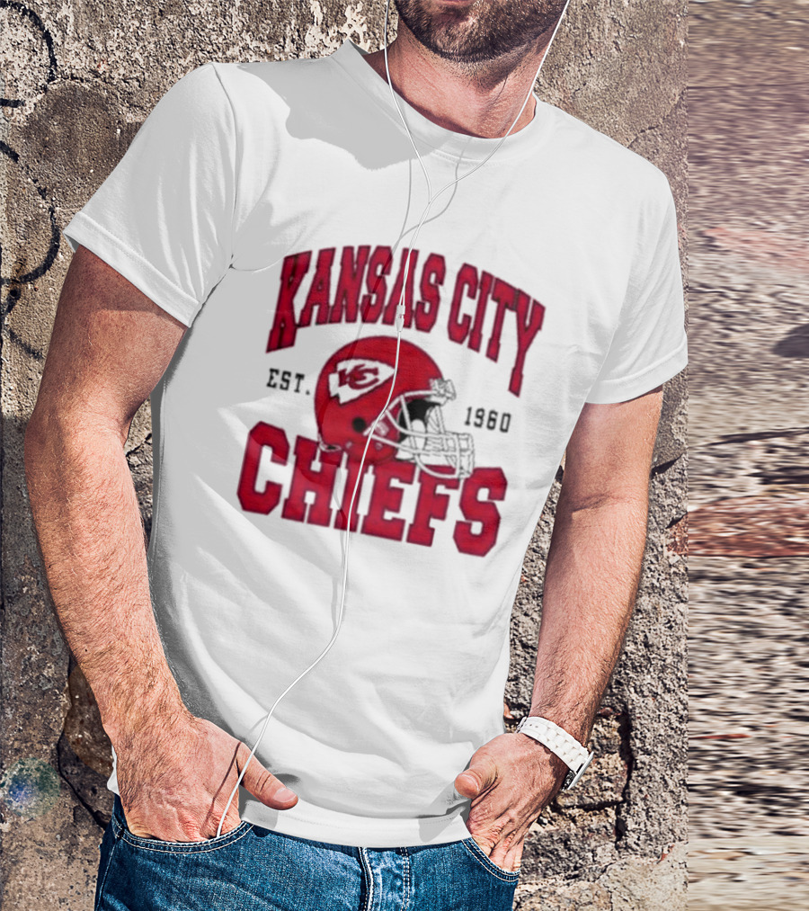 Kansas City Chiefs Est 1960 Helmet Chiefs Football T-Shirt