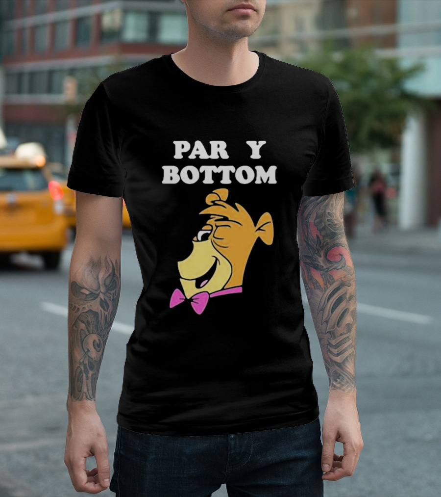 Yogi Bear Party Bottom Bow Tie Winking T-Shirt