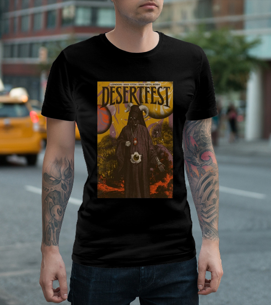 Desertfest London May 17th-19th 2024 Psychedelic Shaman T-Shirt