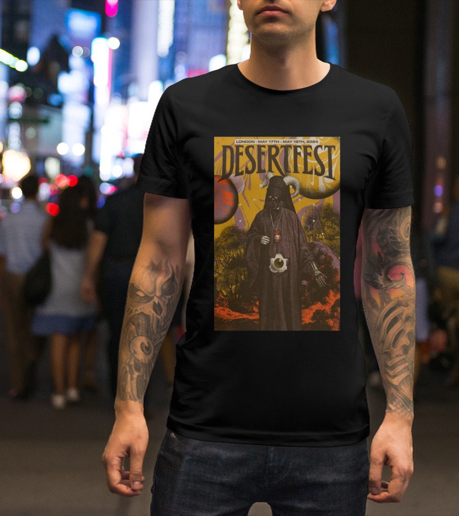 Desertfest London May 17th-19th 2024 Psychedelic Shaman T-Shirt