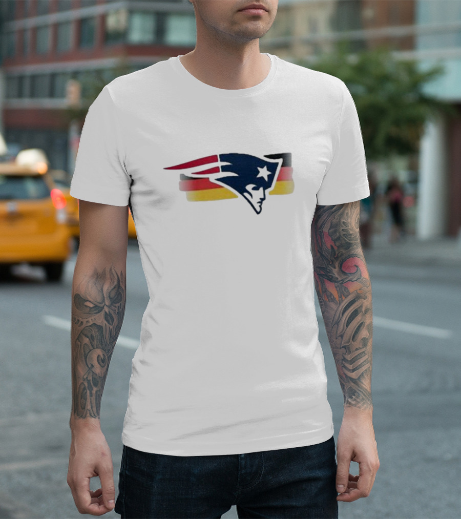Hunter Henry Patriots Germany NFL Logo Edition T-Shirt