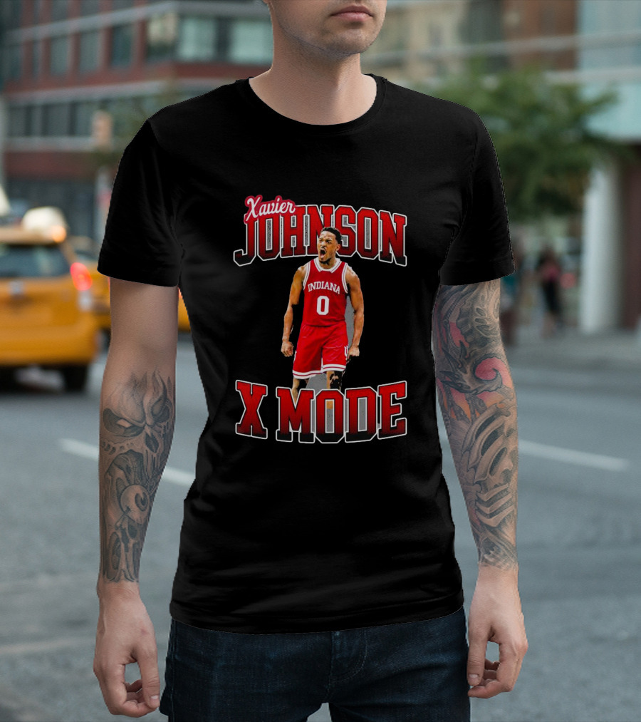 Xavier Johnson X-Mode Indiana Basketball Player T-Shirt