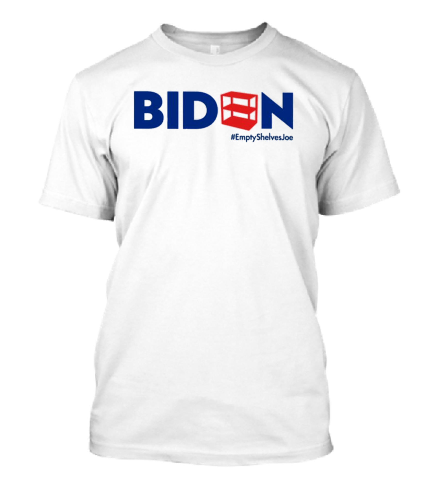 BIDEN Empty Shelves Joe Hashtag Symbolic Red Shelves Replacement T-Shirt