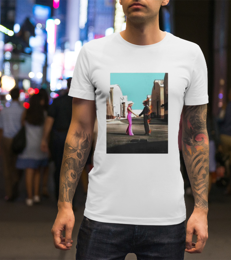 Barbenheimer Street Scene Iconic Film Crossover T-Shirt