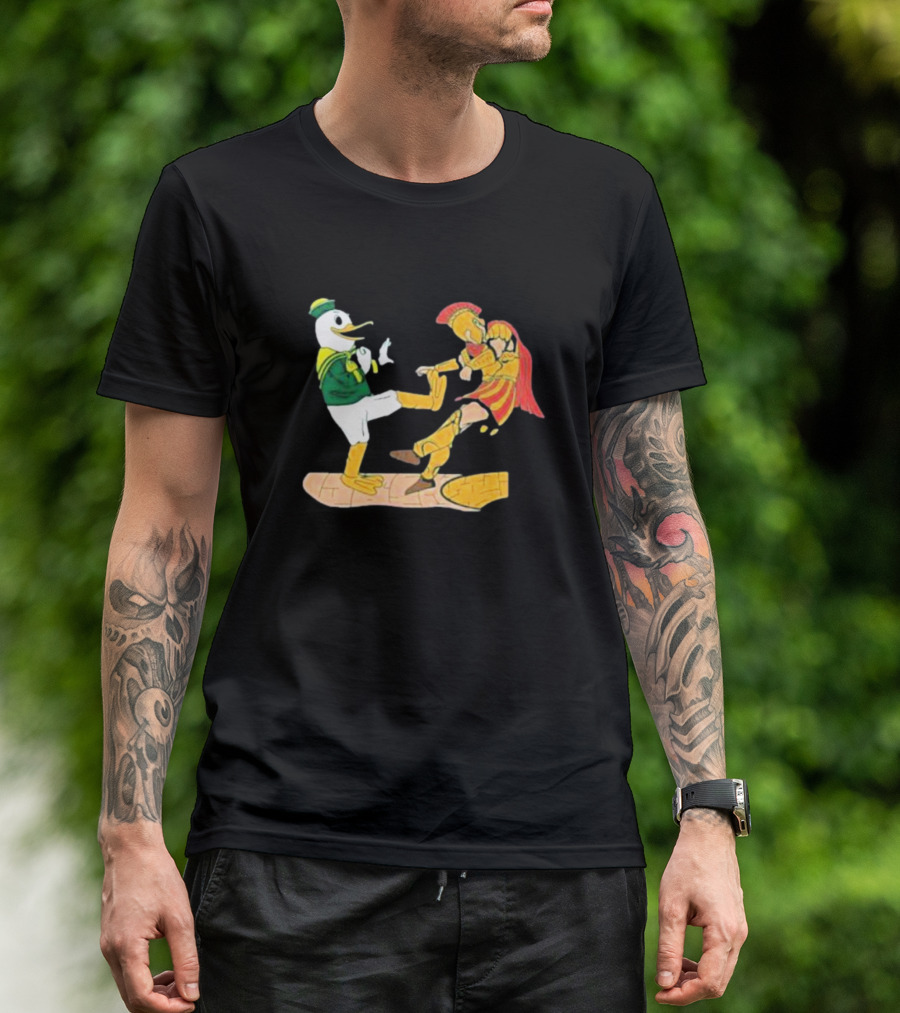 Ports Or Kick Oregon Duck Vs. USC Trojan Kickoff Showdown T-Shirt