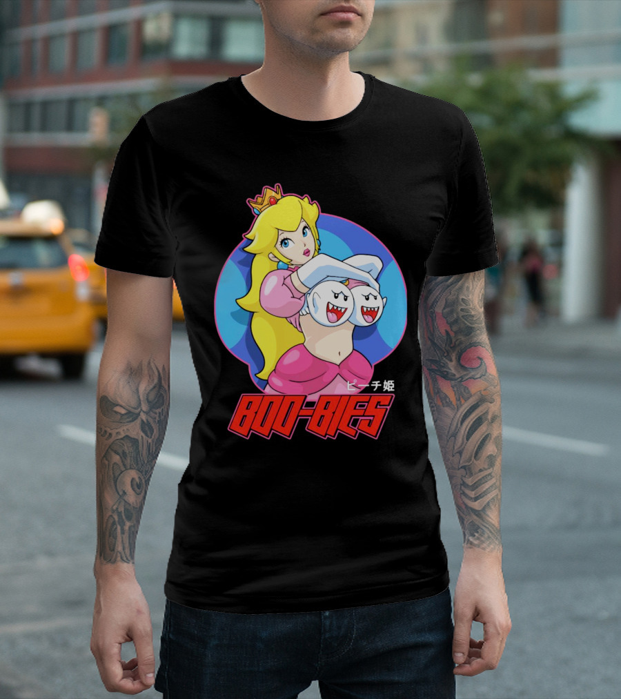 Princess Peach Boo-Bies ピーチ姫 T-Shirt