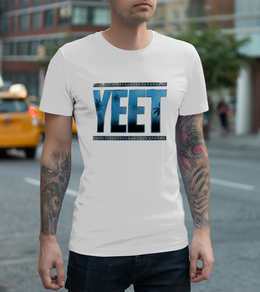Yeet Jey Uso Tropical Print T-Shirt
