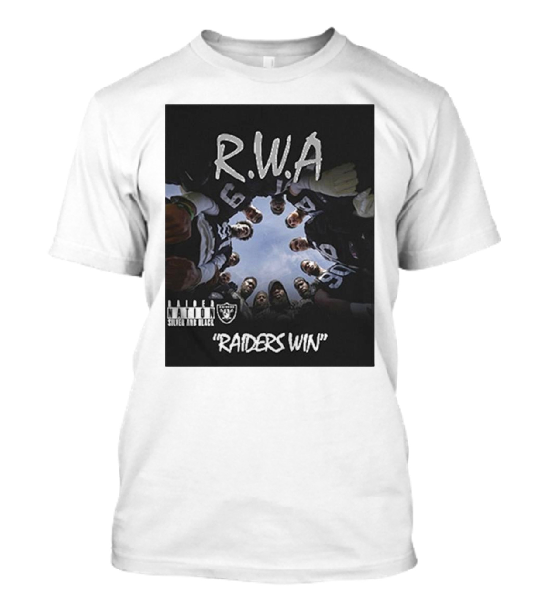 Las Vegas Raiders RWA Nation Silver And Black Raiders Win T-Shirt