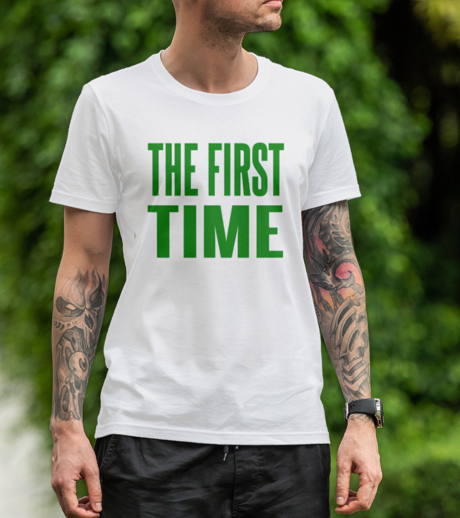 The Kid Laroi The First Time Bold Green Text T-Shirt