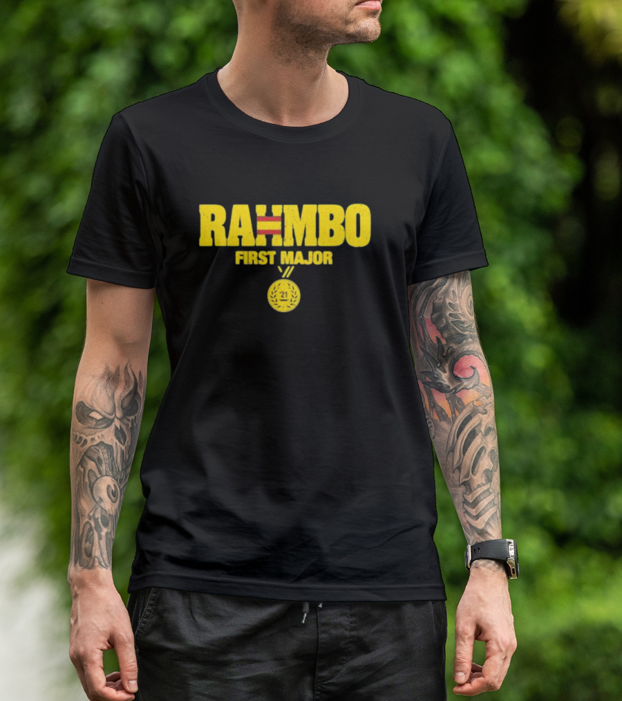 RAHMBO First Major 21 Medal T-Shirt