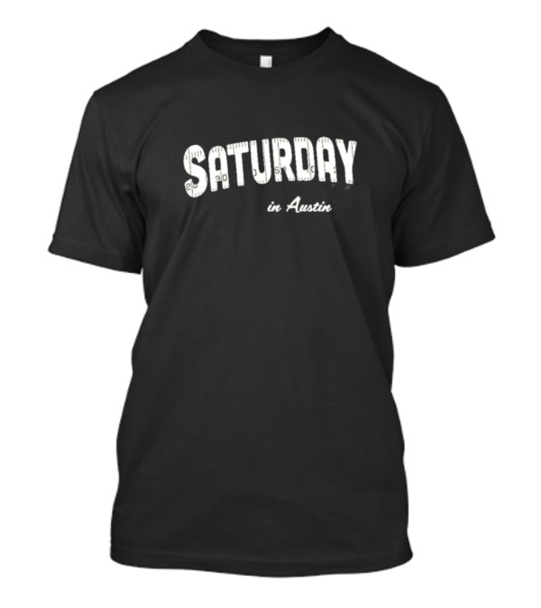 Saturday In Austin College Style Retro Ruler T-Shirt