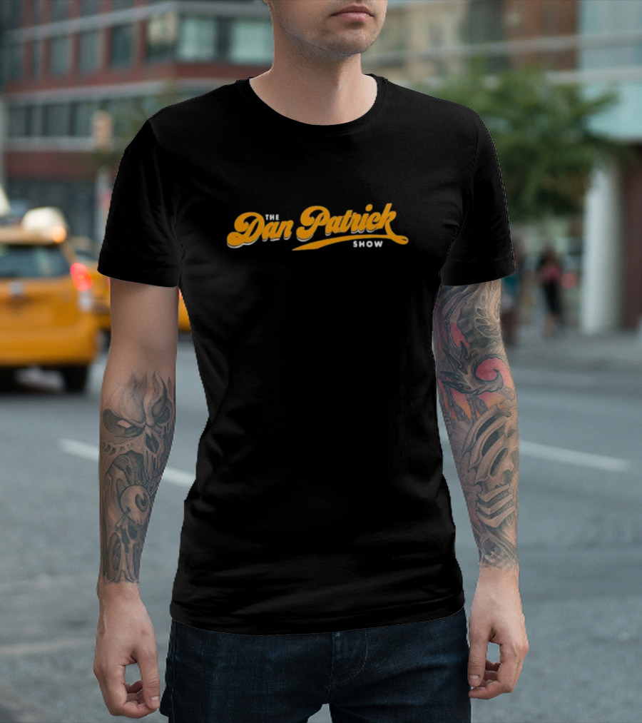 The Dan Patrick Show Logo Yellow Script T-Shirt