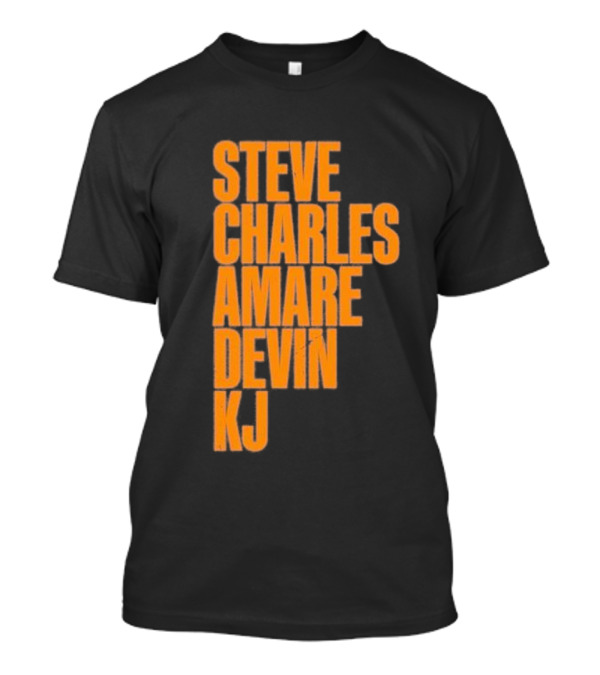 Steve Charles Amare Devin KJ Basketball Legends T-Shirt
