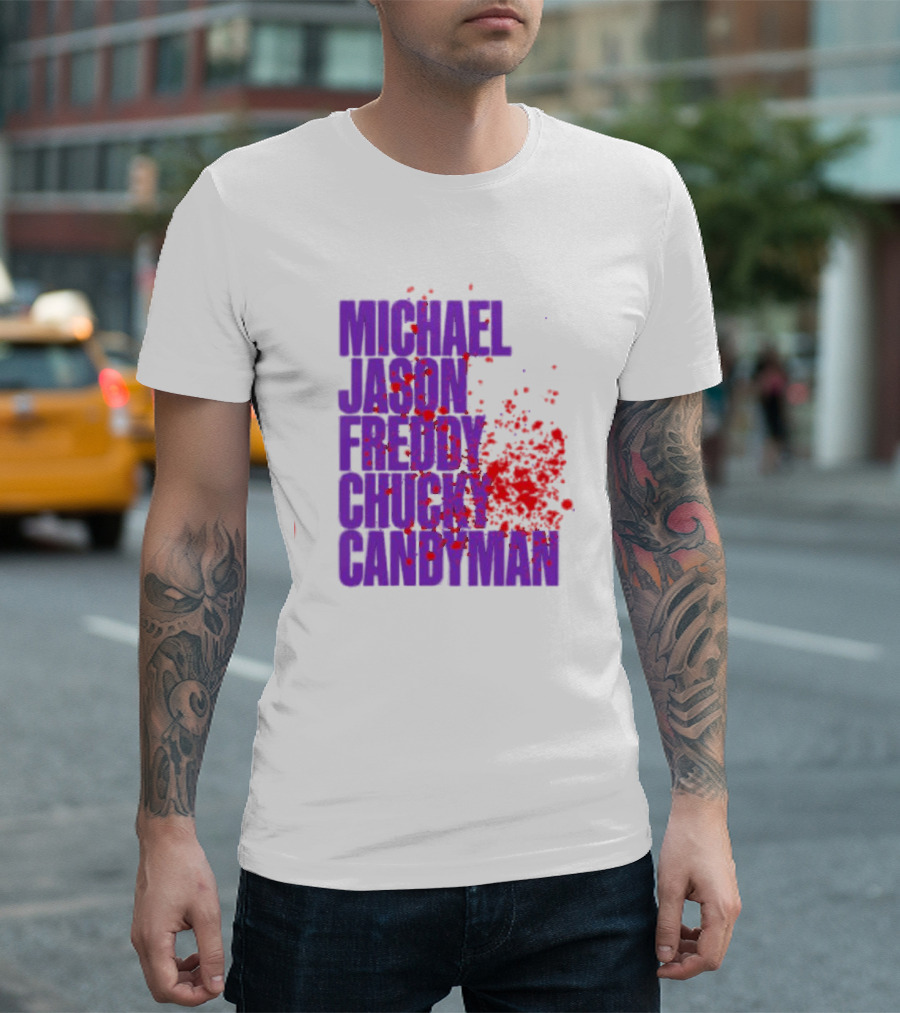 Michael Jason Freddy Chucky Candyman Horror Legends T-Shirt