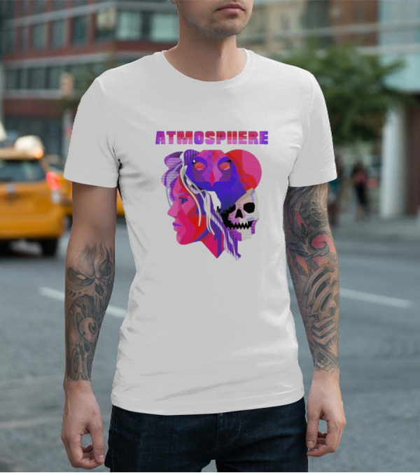 Atmosphere TDBH Colorful Faces And Skull T-Shirt