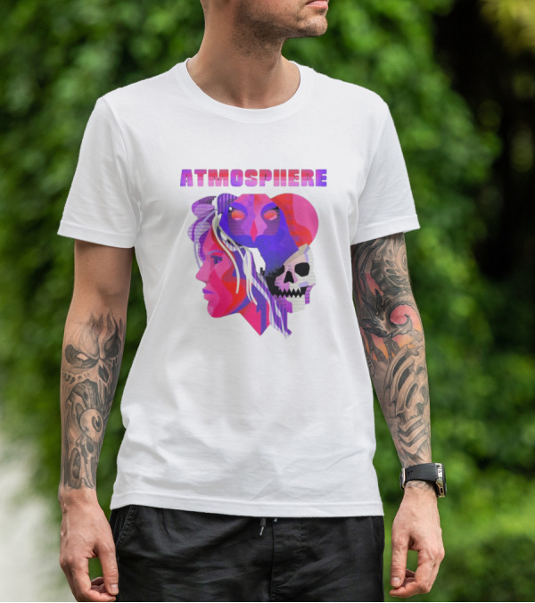 Atmosphere TDBH Colorful Faces And Skull T-Shirt