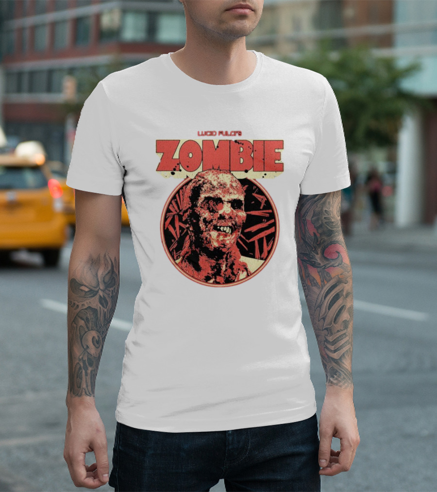 Lucio Fulci's Zombie Retro Horror Movie T-Shirt
