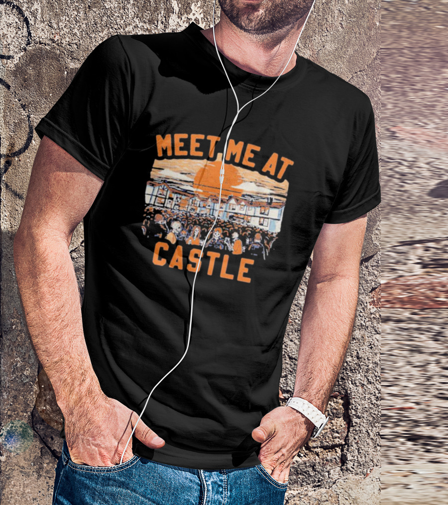 Meet Me At The Castle Festival Crowd At Sunset T-Shirt