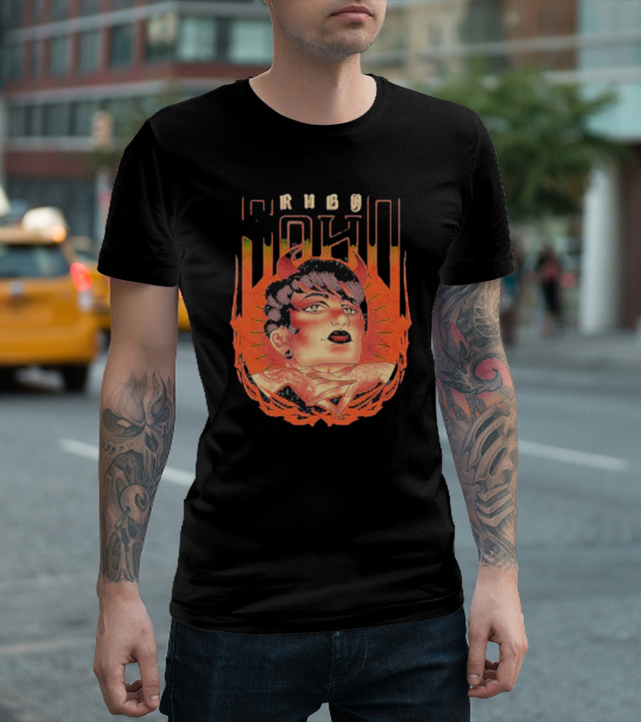 Ruby Soho Skin Deep Retro Demon Tattoo T-Shirt
