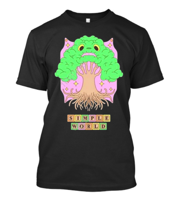 Simple World Tree Creature Fantasy Blocks T-Shirt