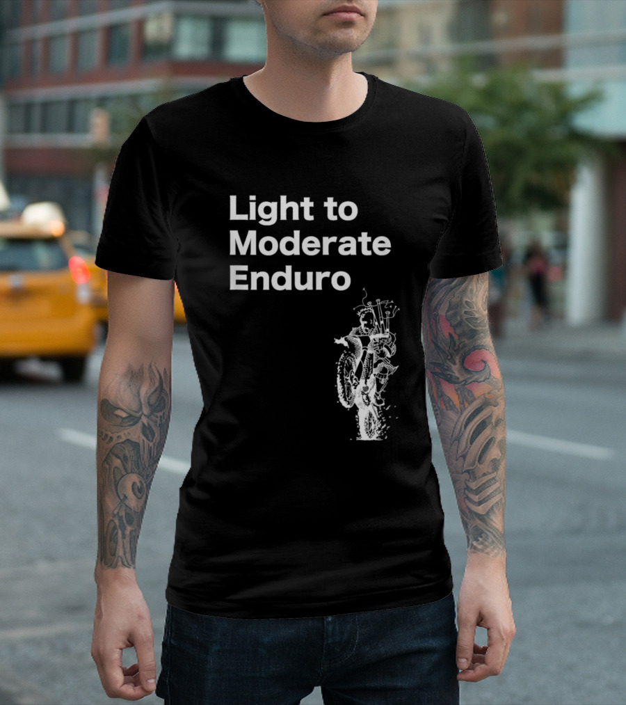 Light to Moderate Enduro Adventure with Motorcycle T-Shirt