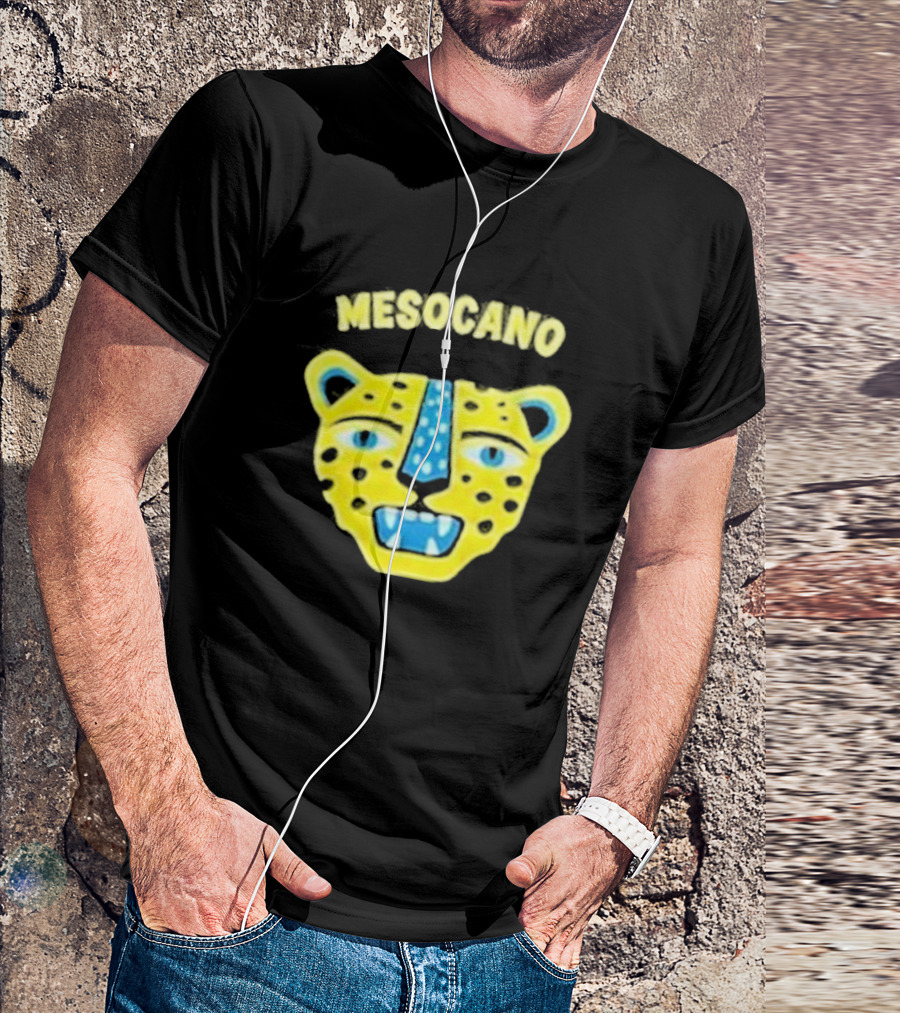 Mesocano Vibrant Jaguar Face T-Shirt