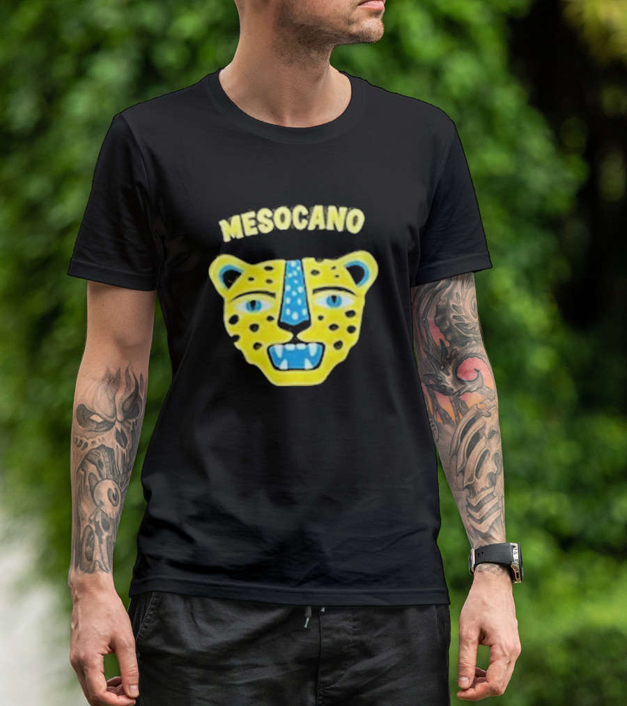 Mesocano Vibrant Jaguar Face T-Shirt