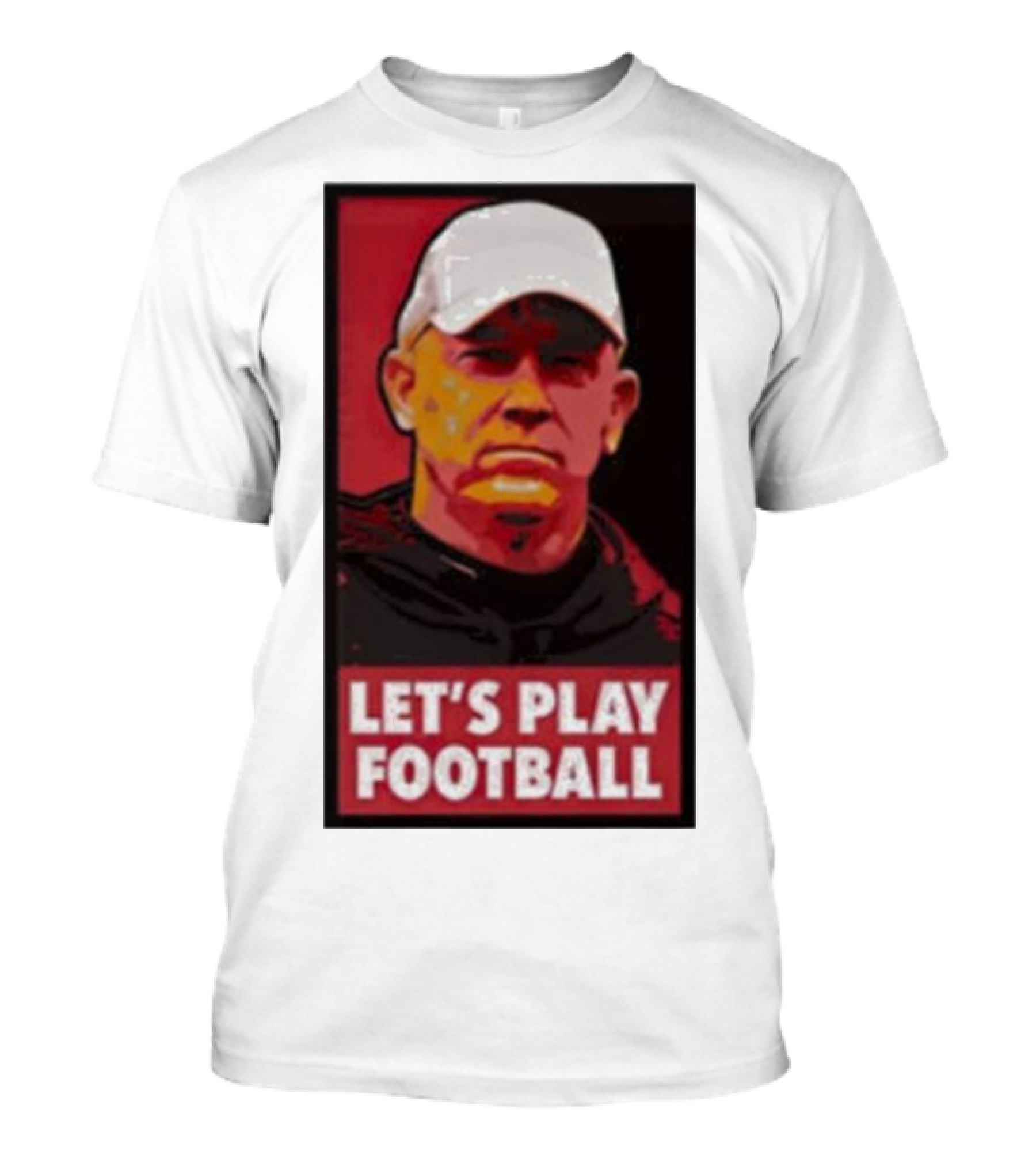 Let's Play Football Mike Rutherford Jeff Brohm T-Shirt
