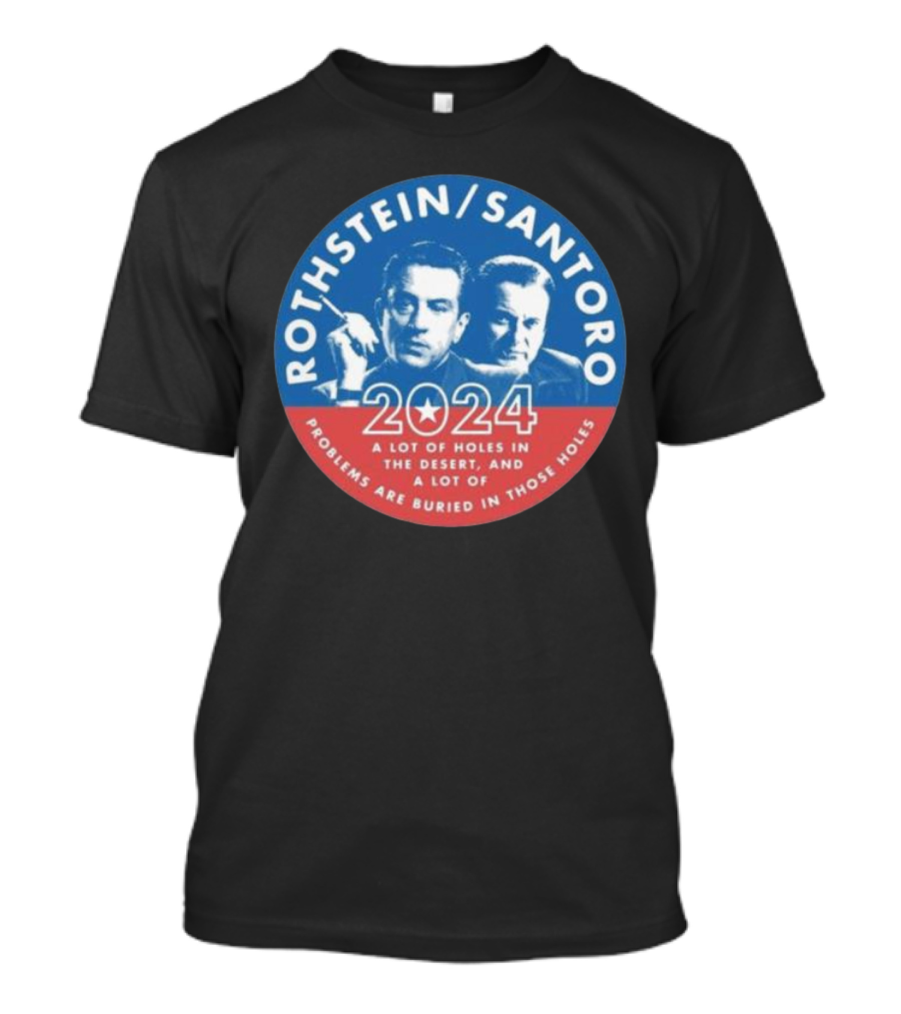Rothstein Santoro 2024 A Lot Of Holes In The Desert And A Lot Of Problems Are Buried In Those Holes T-Shirt