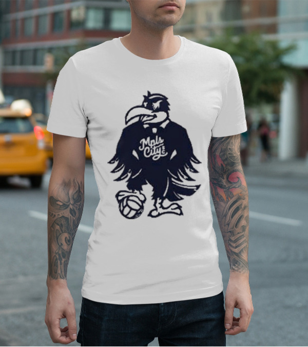 Schmitty The Crow MKE City Basketball Raven T-Shirt