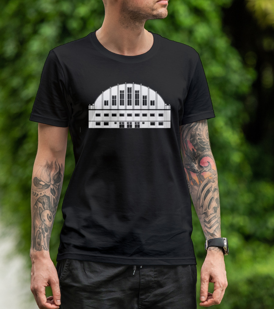 Butler Basketball Hinkle Fieldhouse Arena Architecture T-Shirt