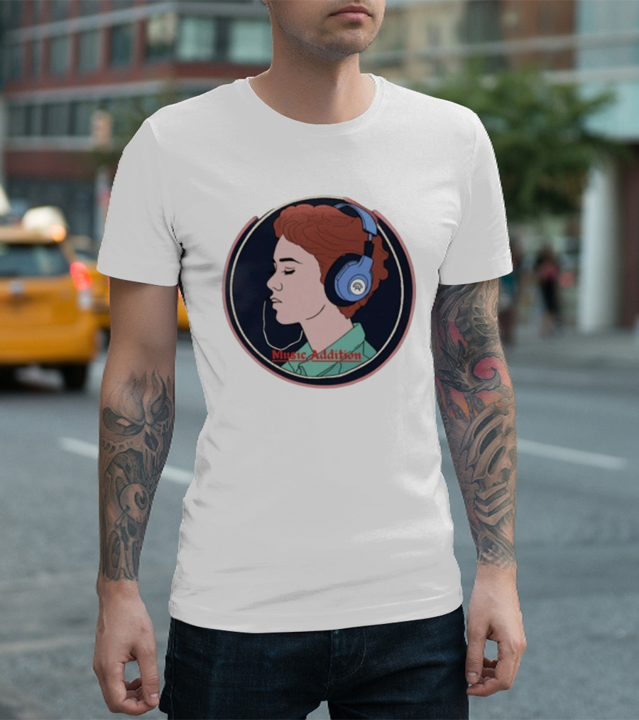 Music Addition Groove In Style Headphone Harmony For Enthusiasts T-Shirt
