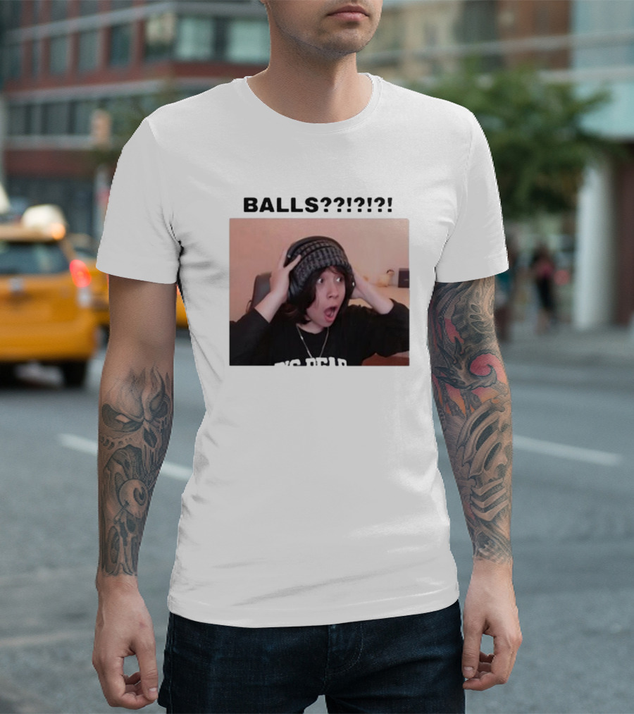 Liz Qcktycult Balls Quackity Reaction Surprise Image T-Shirt