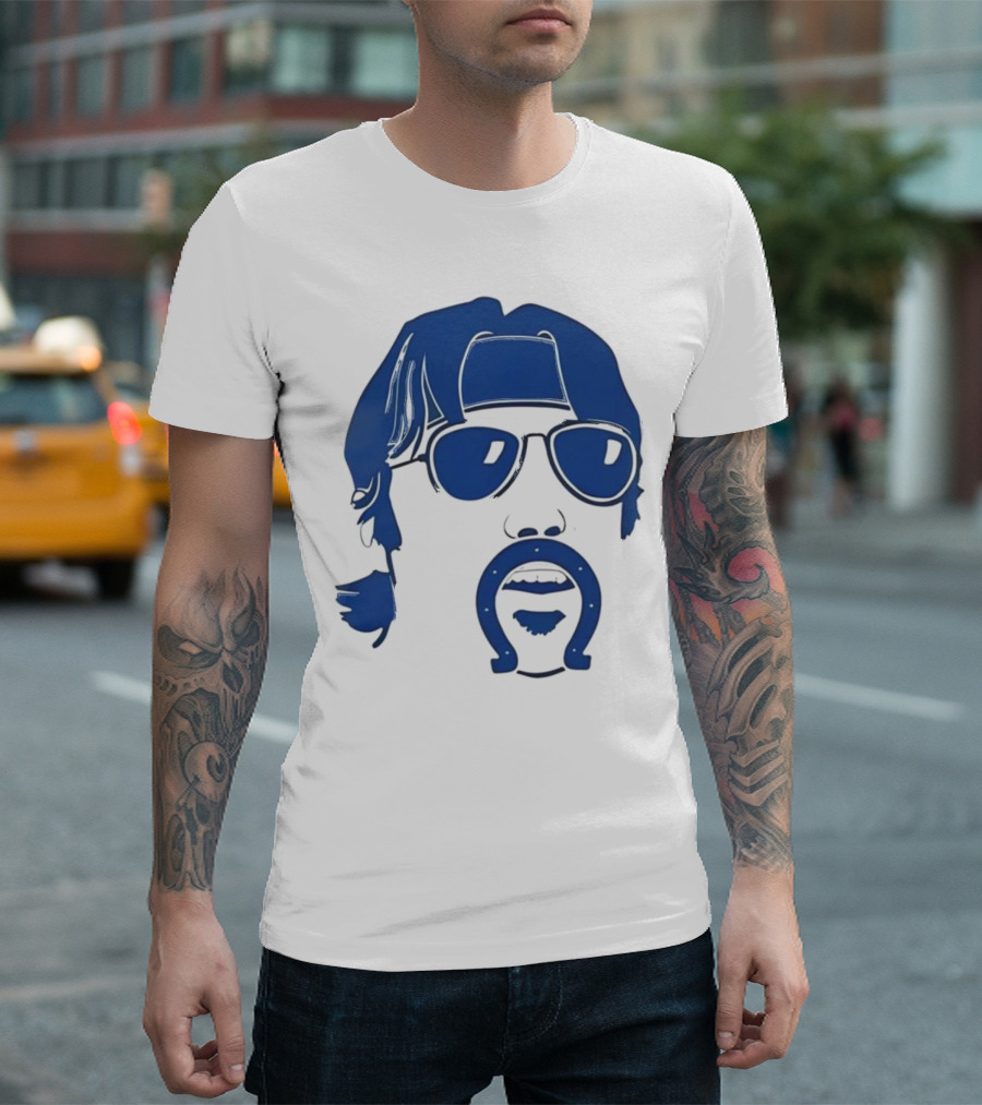 Minshew Mania Mustache Horseshoe Colts T-Shirt