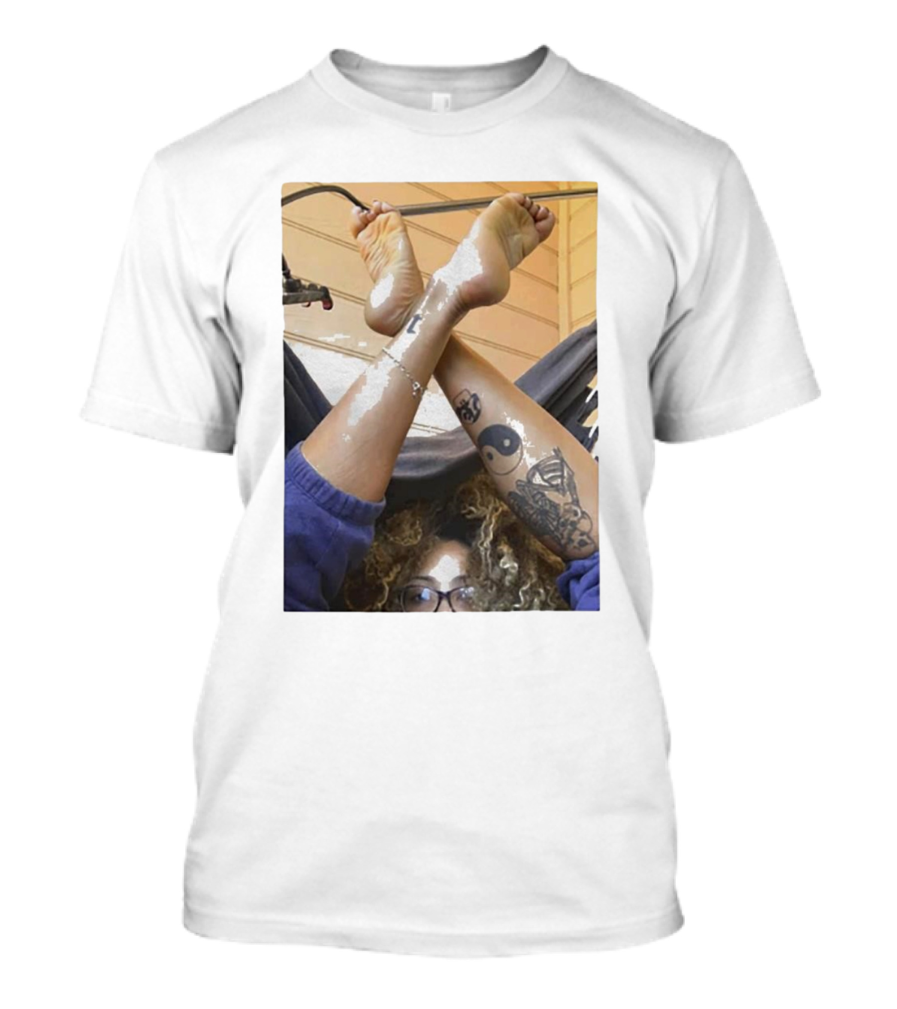 Omgitsbratch Yoga Yin Yang Tattoo Handstand T-Shirt
