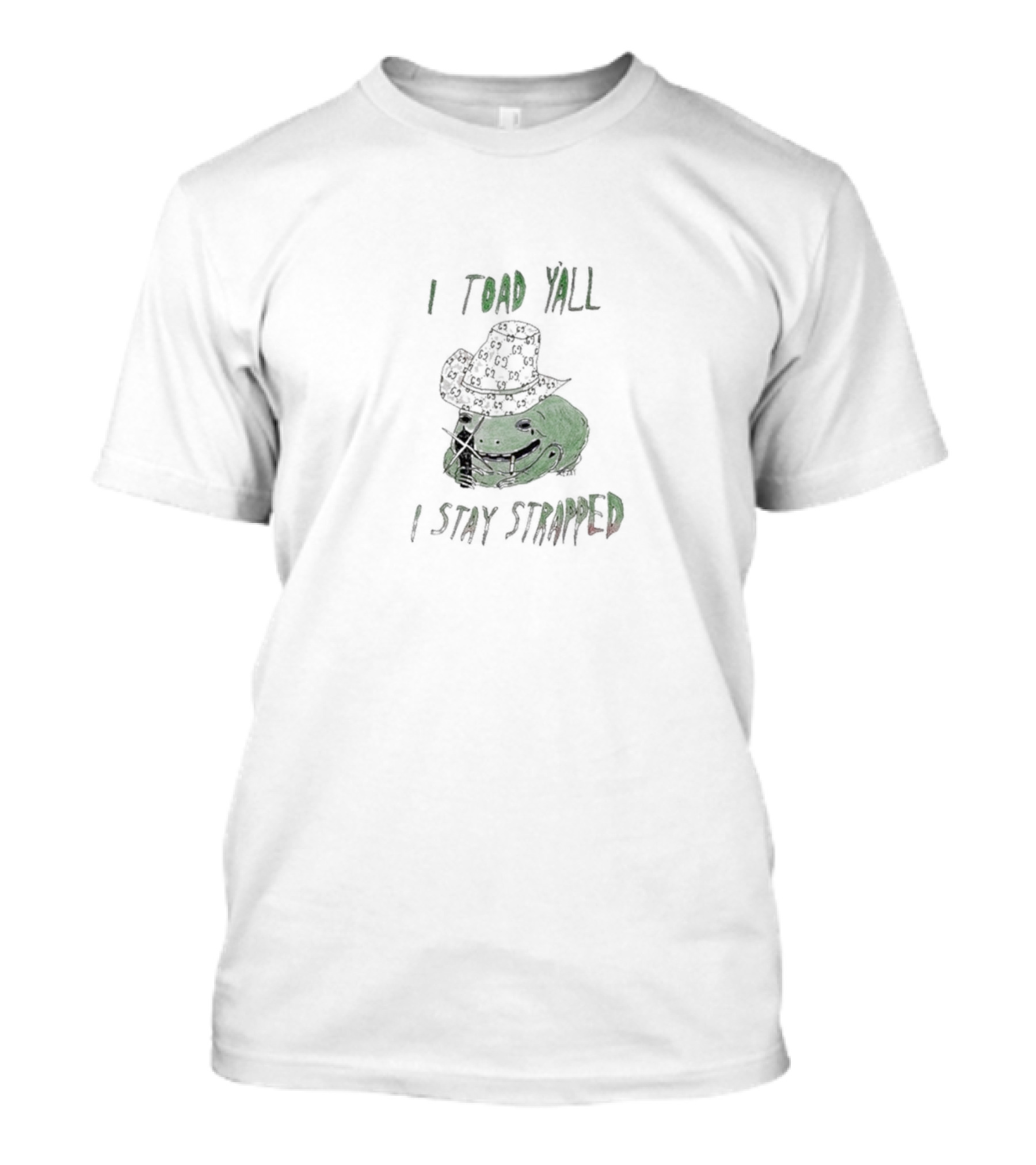 I Toad Y’all I Stay Strapped Cowboy Hat Frog With Gun T-Shirt