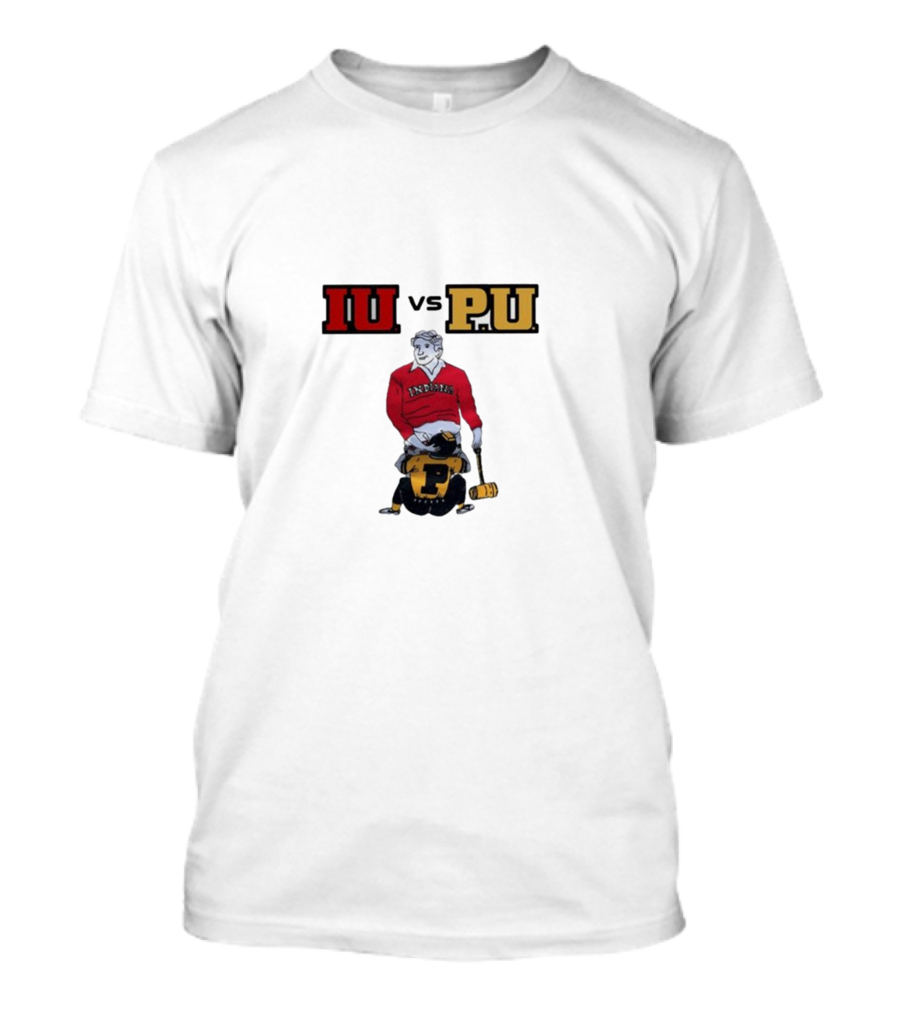Indiana Edits IU Vs PU Rivalry Showdown Graphics T-Shirt